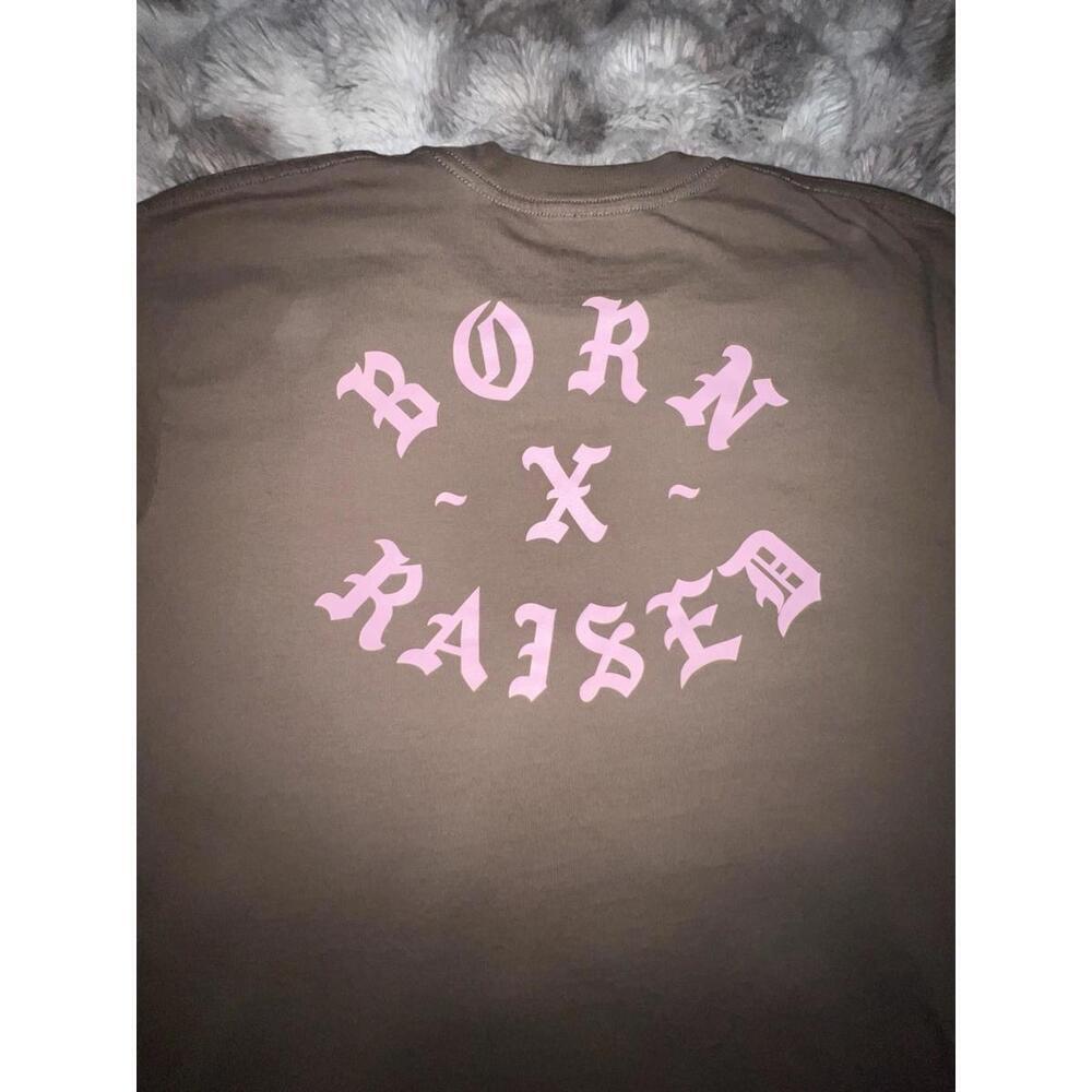 Born x Raised Rocker Tee: Walnut / Pink, Size X-Large - Picture 7 of 11
